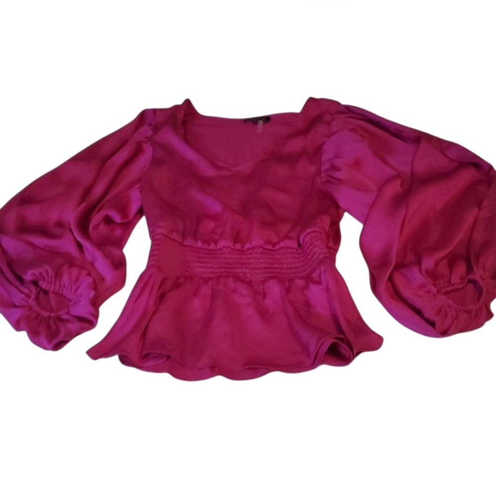 1. State Women's Fuchsia Blouse Size:S. NWOT